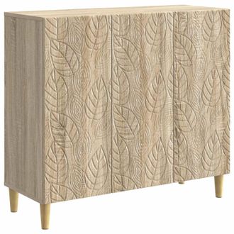 vidaXL Aparador Roble Sonoma 89 X 34,5 X 80 Cm Madera De Ingenier&iacute;a Vidaxl