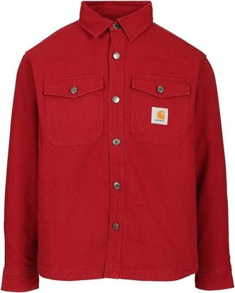 Carhartt Work in Progress Selby Shirt Jacket - Heren - Zomerjassen - Rood - XS - Katoen - Jassen