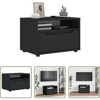 vidaXL vidaXL Armadio hi-fi - Mobile TV VISNES Nero 60x40x38 cm in Legno Multistrato