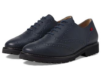 Marc Joseph New York Central Park West Womens Shoes Navy Svelte Grainy : 7.5 M, Leather