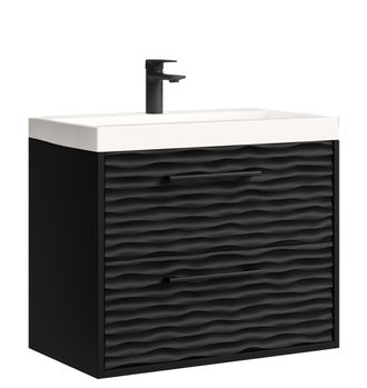 Badplaats Conjunto De Muebles De Ba&ntilde;o Etna 01 60 Cm - Negro Mate - Mueble