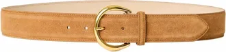 B-Low The Belt Womens Odessa Suede Belt In Camel/gold