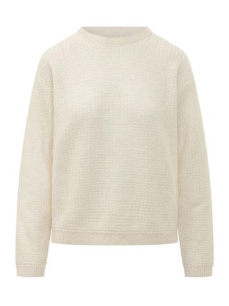Fabiana Filippi Off White Knitted Crew Neck Sweater