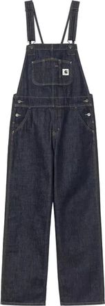 Carhartt Work in Progress Carhartt Wip, Jumpsuits, male, Blue, Size: XS Bib Overall Straight