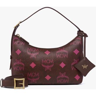 MCM Aren Hobo in Maxi Visetos in Cinnamon at Nordstrom