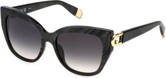 Furla SFU816 0701 Womens Sunglasses Black Size 55