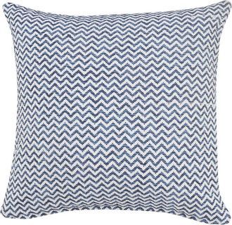LR Home Lr Home Ingrid Blue And White Chevron Throw Pillow