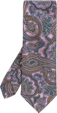 Etro Gestreepte stropdas - Heren - Stropdassen - Veelkleurig - ONE Size - Leer - Accessoires