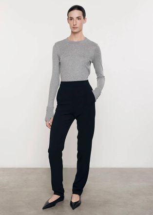 Enza Costa Bosy Sweater In Smoke