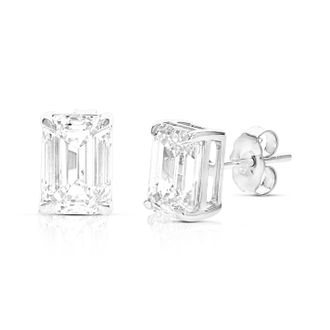 Vir Jewels 1.50 cttw Emerald Lab Grown Diamond Stud Earrings in 14K Gold With Push Backs For Women