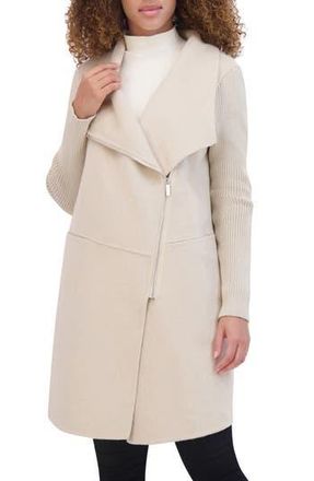 Kenneth Cole Double Face Wool Blend Coat in Sand at Nordstrom Rack, Size Small