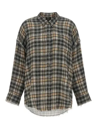 R13 Raw Cut Hem Shirt