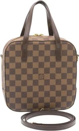 Louis Vuitton Pre-owned Canvas Handtas - Dames - Vintage Handtas - Bruin - ONE Size - Vintage