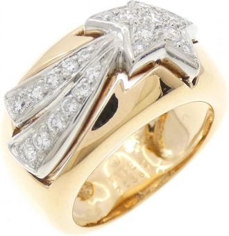 Chanel Yellow Gold (18K) Platinum Band Ring (Pre-Owned)