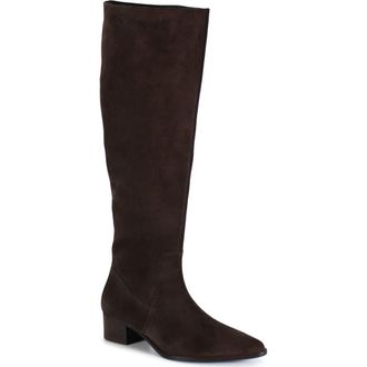Diba DIG ITAL Leather Sleek Tall Boot in Dark Brown at Nordstrom, Size 9.5