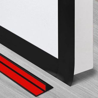 OEM Burlete En Forma De T Para Puertas Y Ventanas - Autoadhesivo - 6 M - Negro - Tpe