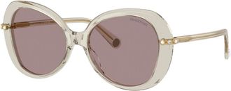 Swarovski 0Sk 6059 - unisex - Zonnebrillen - Beige - 55 MM - Accessoires