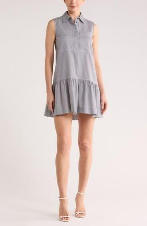 SIMKHAI Candace Stripe Sleeveless Minidress in Midnight Stripe at Nordstrom Rack, Size Large