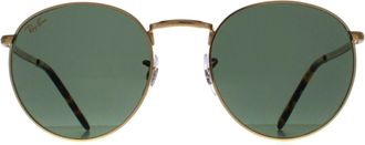 Ray-Ban Round Gold Green RB3637 New Round