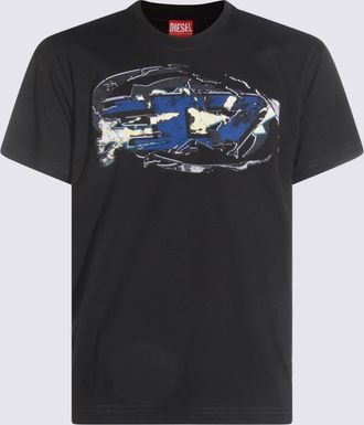 Diesel Black Cotton T-shirt