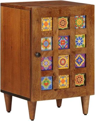 vidaXL Bathroom Cabinet with Storage with Door Walnut 38 x 33 x 58 cm vidaXL