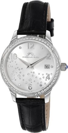 Porsamo Bleu Ruby Quartz Silver Dial Ladies Watch 1141ARUL