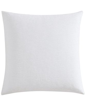 Vera Wang Solid Textured Pleats Jacquard Sham White