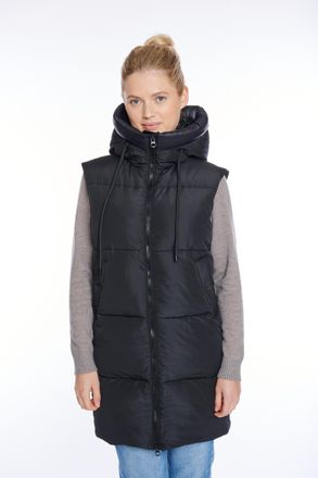 Hailys Steppweste HAILYS SL P VT Jo44leen, Damen, Gr. XXL, schwarz, Steppware, Obermaterial: 100% Polyester, unifarben, Po-bedeckend, V-Ausschnitt, Westen St