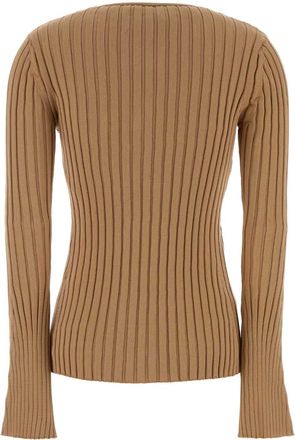 Stella McCartney Womens Camel Cotton Cardigan Caramel Maglieria Sweater
