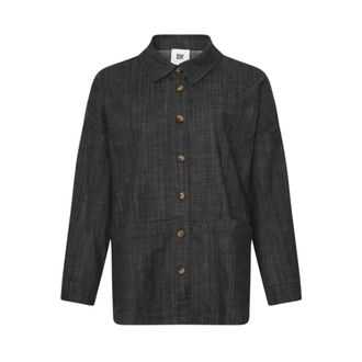 Tiffany & Co. Dames, Blouses & Shirts, Blauw, Maat: M/L Katoen