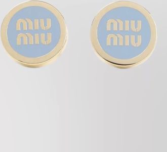 Miu Miu logo-embellished earrings