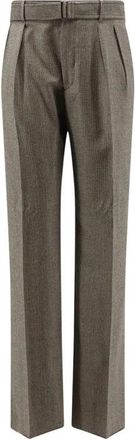 Tagliatore P-Nevil 24 Broek - Heren - Wijde Broeken - Bruin - M - Wol - Broeken