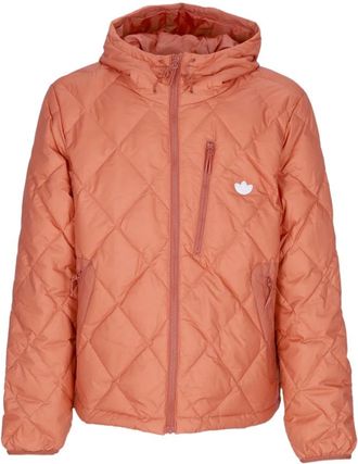 adidas Gewatteerd donsjack met verstelbare capuchon - Heren - Ski Jassen - Oranje - M - Polyester - Fitness
