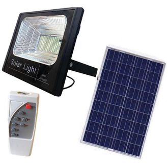 Trade Shop Trade Shop Traesio - Trade Shop - Faro Pannello Energia Solare Faretto Led Luce Bianca Ip67 Con Telecomando - -10 Vatios