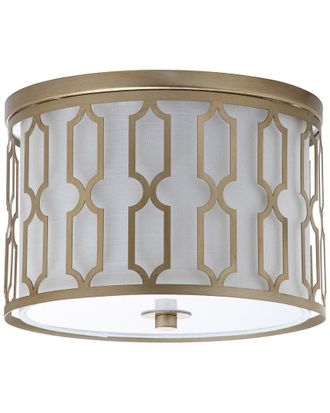 Jonathan Y Designs Jonathan Y Designs Link 2-Light 12.75In Metal Flush Mount