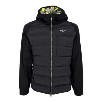Aeronautica Donsjack - Heren - Gewatteerde jassen - Zwart - S - Polyester - Jassen