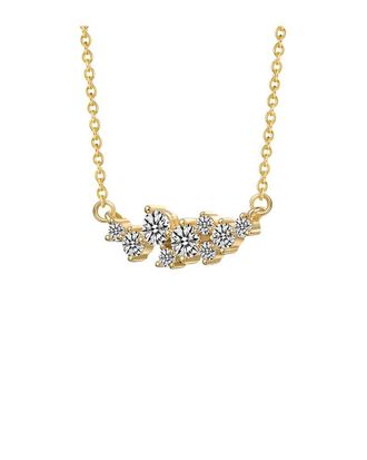Genevive 14K Diamond Cz Chain Necklace