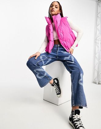 Levi's Down Bubble - Piumino senza maniche rosa