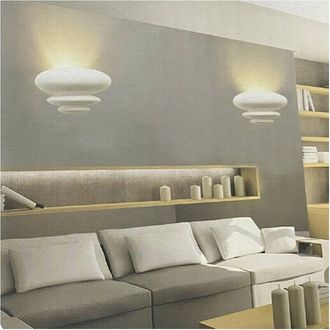 Trade Shop Trade Shop Traesio - Trade Shop - Applique In Gesso Da Parete Verniciabile Lampada Da Muro Moderna Attacco G9 E46
