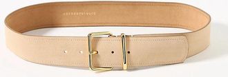 Anthropologie Square-Buckle Suede Belt