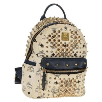 MCM Pre-owned Backpacks, female, White, Size: ONE SIZE Pre-owned Plastic Backpack