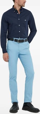 GANT Camicia con logo ricamato - Blu