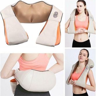 Trade Shop Trade Shop - Massaggiatore Cervicale Shiatsu Rotante Collo Gambe Schiena Riscaldante