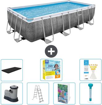 Bestway Piscina Bestway Power Steel Rectangular - 549x274x122 Cm - 8-piezas S532