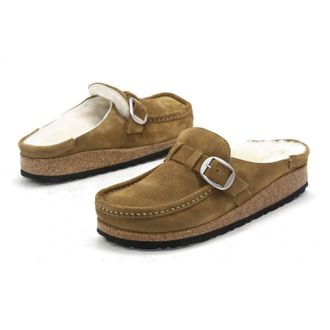 Birkenstock Womens Buckley Shearling Clogs In Tea