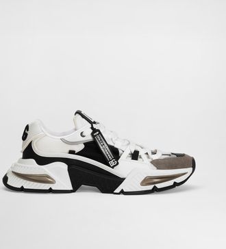 Dolce & Gabbana Mixed-material Airmaster Sneakers - Man Sneakers Black Fabric 39.5