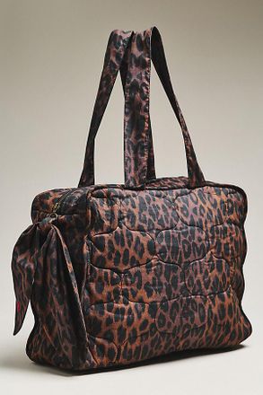 Damson Madder Quilted Leopard Tote