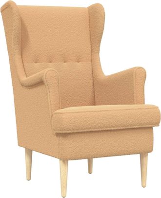 vidaXL Sill&oacute;n Beige Boucl&eacute; Vidaxl