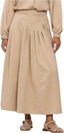 Ruby Tuesday Cansu Rok - Dames - Maxi Rokken - Beige - S - Rokken