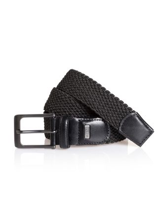 Monti Lederg&uuml;rtel MONTI MONZA, Herren, Gr. 11,5, schwarz (schwarz, grau), Materialmix, G&uuml;rtel Lederg&uuml;rtel, strukturierte Optik, modern